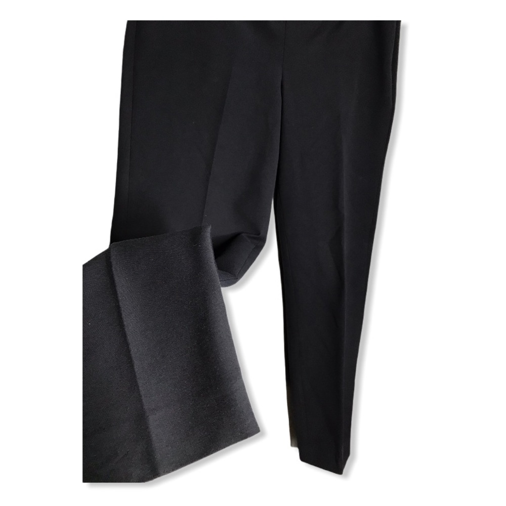 Theory | Navy Blue Belisa Slim Cropped Twill Pants - Picture 5 of 12